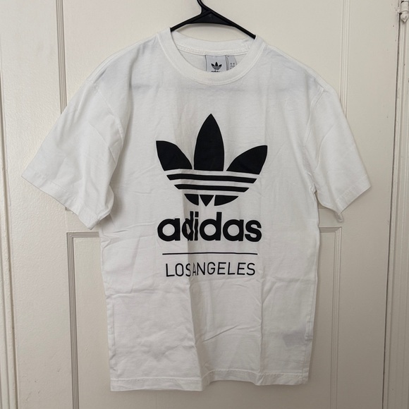 adidas Other - Adidas Originals White Tee with Black Trefoil Logo